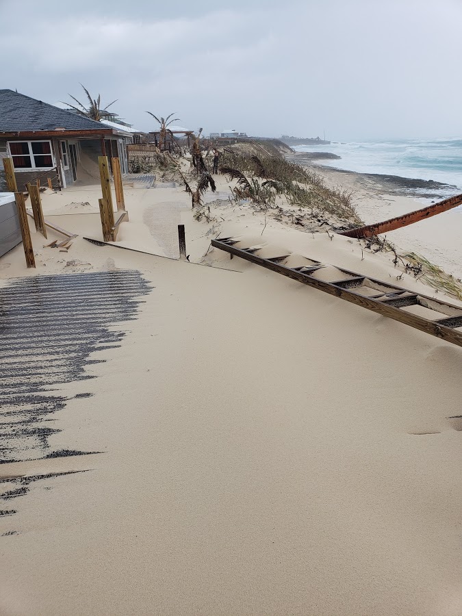 Destruction caused by Hurricane for our client