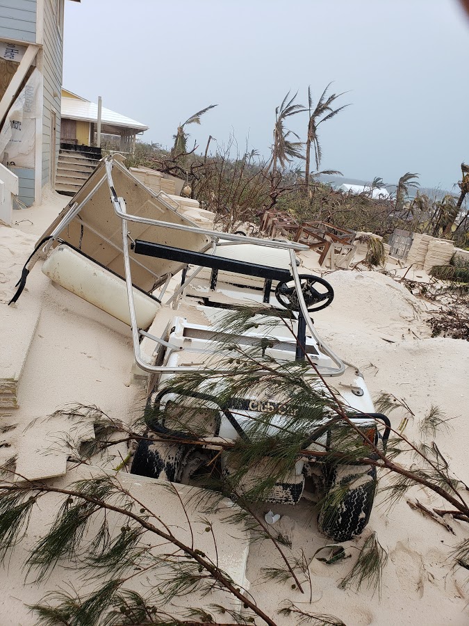 Destruction caused by Hurricane for our client