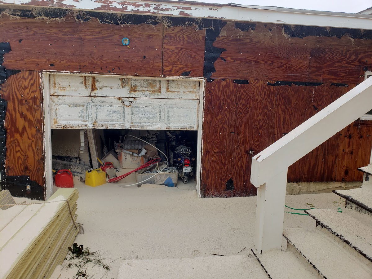 Destruction caused by Hurricane for our client