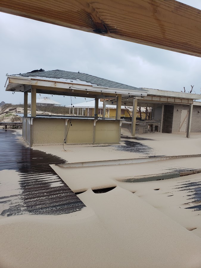 Destruction caused by Hurricane for our client